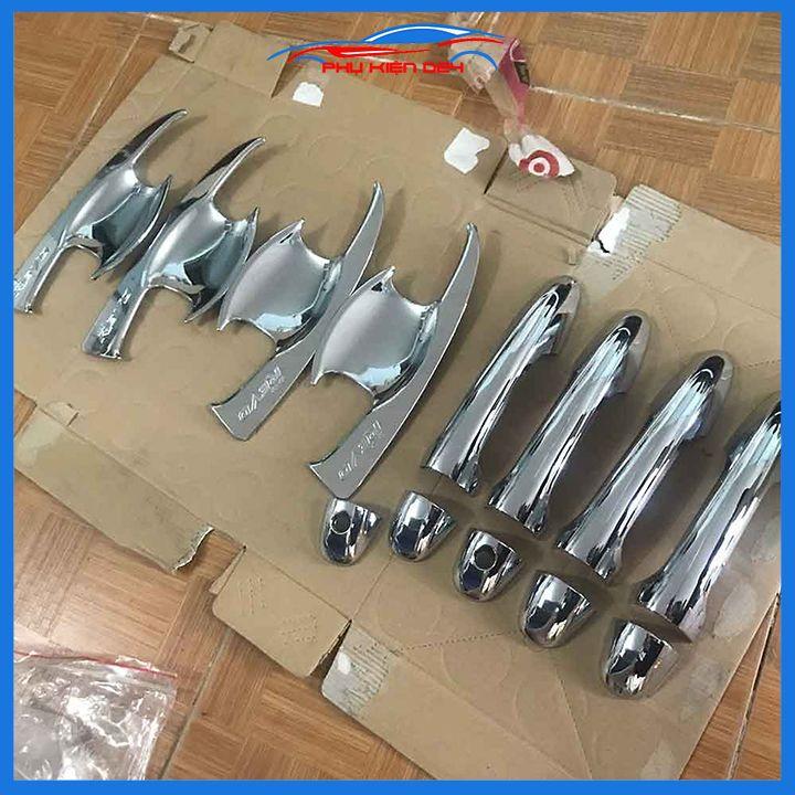 Ốp tay hõm mạ crom Hilux Revo sáng bóng chống trầy bảo vệ cửa xe ô tô