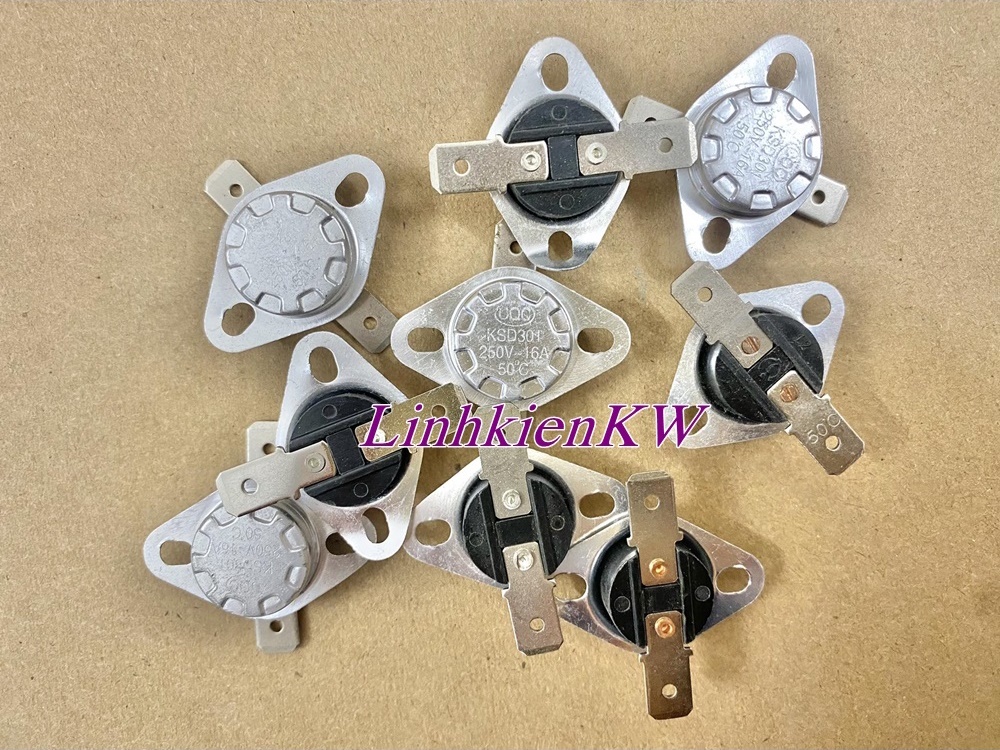 Công tắc điều khiển nhiệt độ KSD301 250V 16A 185 độ C mới !