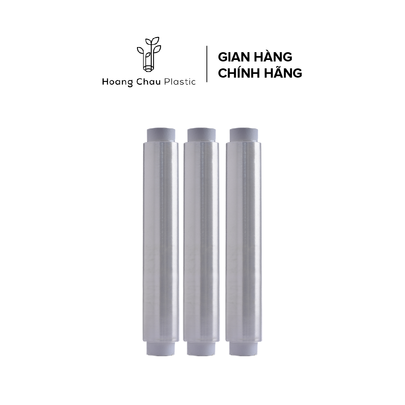 COMBO 3 Lõi màng bọc thực phẩm Hoàng Châu Plastic 30cm x 100m - Nhựa PE - Dùng được cho lò vi sóng- Không chất phục gia tạo dẻo- Không chứa DEHA/DEHP-Thân thiện với môi trường