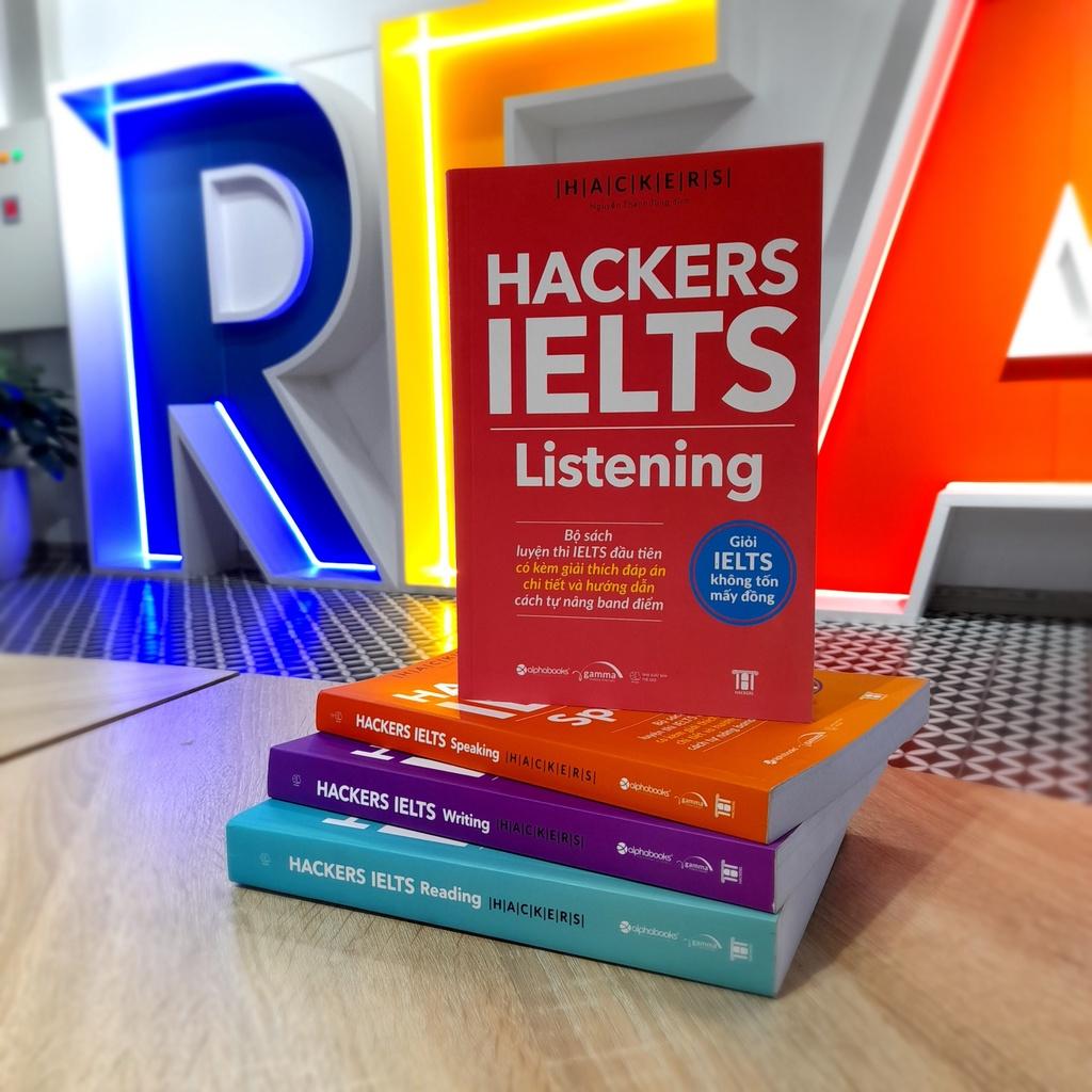 HACKERS IELTS: Listening (Kèm mã QR file nghe, giải thích đáp án chi tiết và hướng dẫn cách tự nâng band điểm)