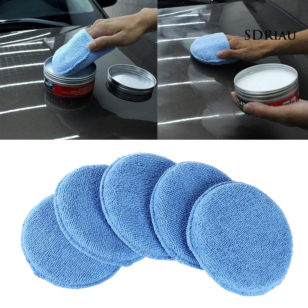 MICROFIBER Bộ 5 Miếng Xốp Đánh Bóng Xe Hơi 5 Inch