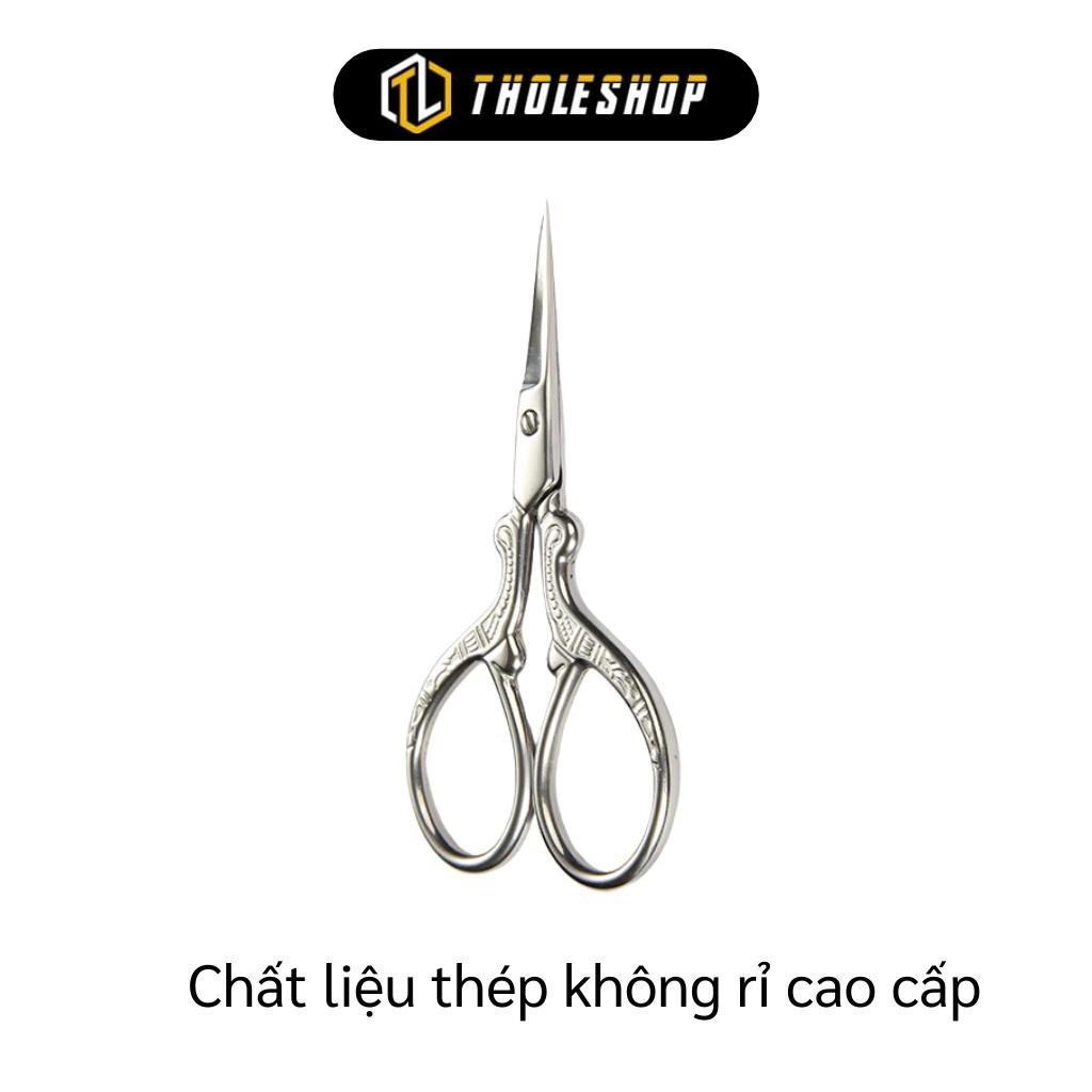 Kéo Tỉa Lông Mày - Kéo Mini Mạ Vàng Cắt Và Định Hình Lông Mày Hình Chim Hạc 9847