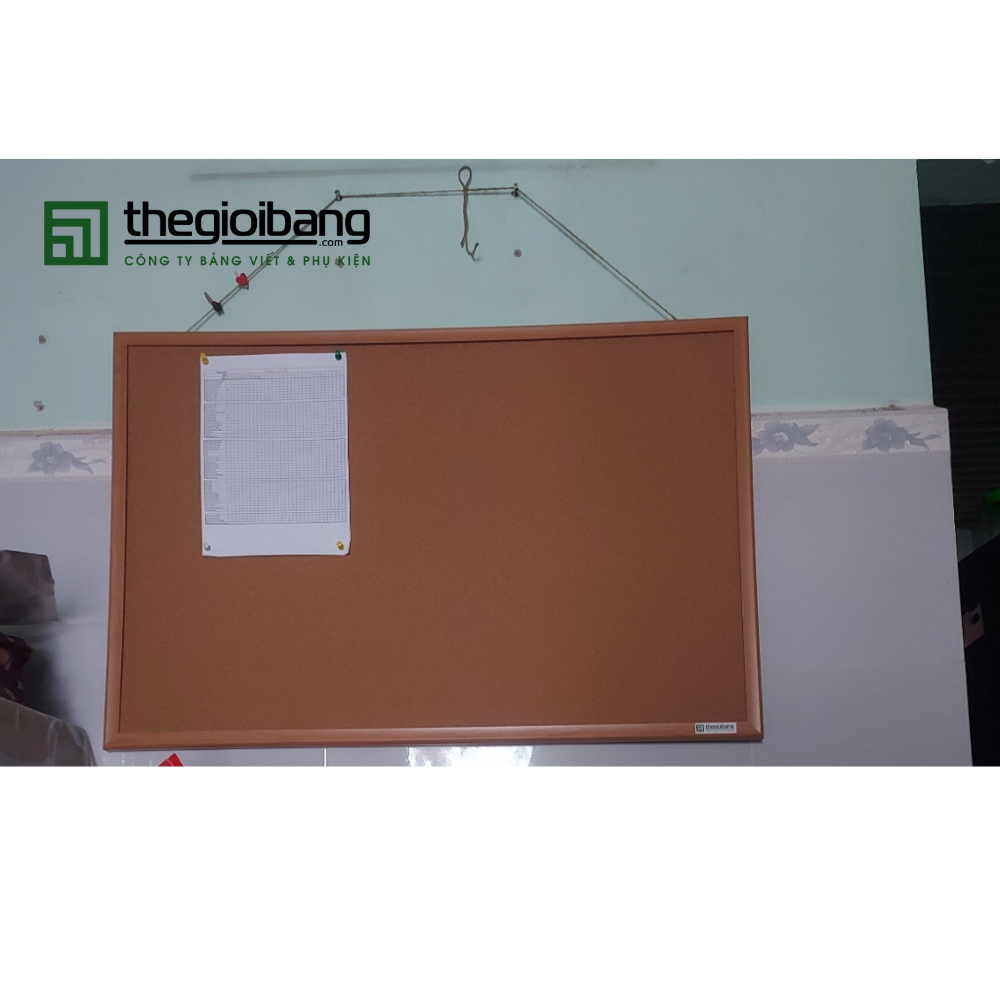 Bảng Ghim Lie Khung Gỗ EasyBoard - KT 61.9x91.4cm - Bảng Ghim Lie Gỗ Bần Tân Hà