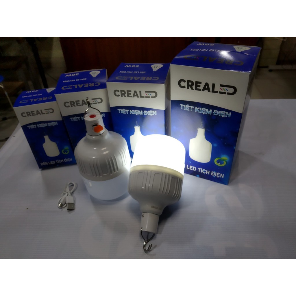 Đèn tích điện sạc USB bóng LED 20W, 30W, 50W, 60W