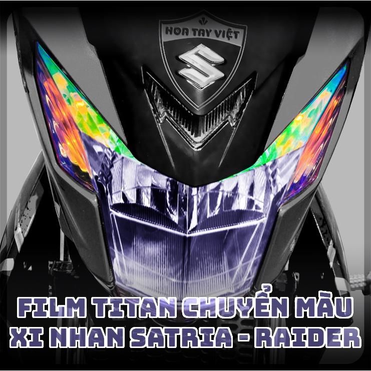 Decal dán ĐÈN XI NHAN Satria - Raider chuyển màu chống trầy ĐÈN XI NHAN xước 3 lớp