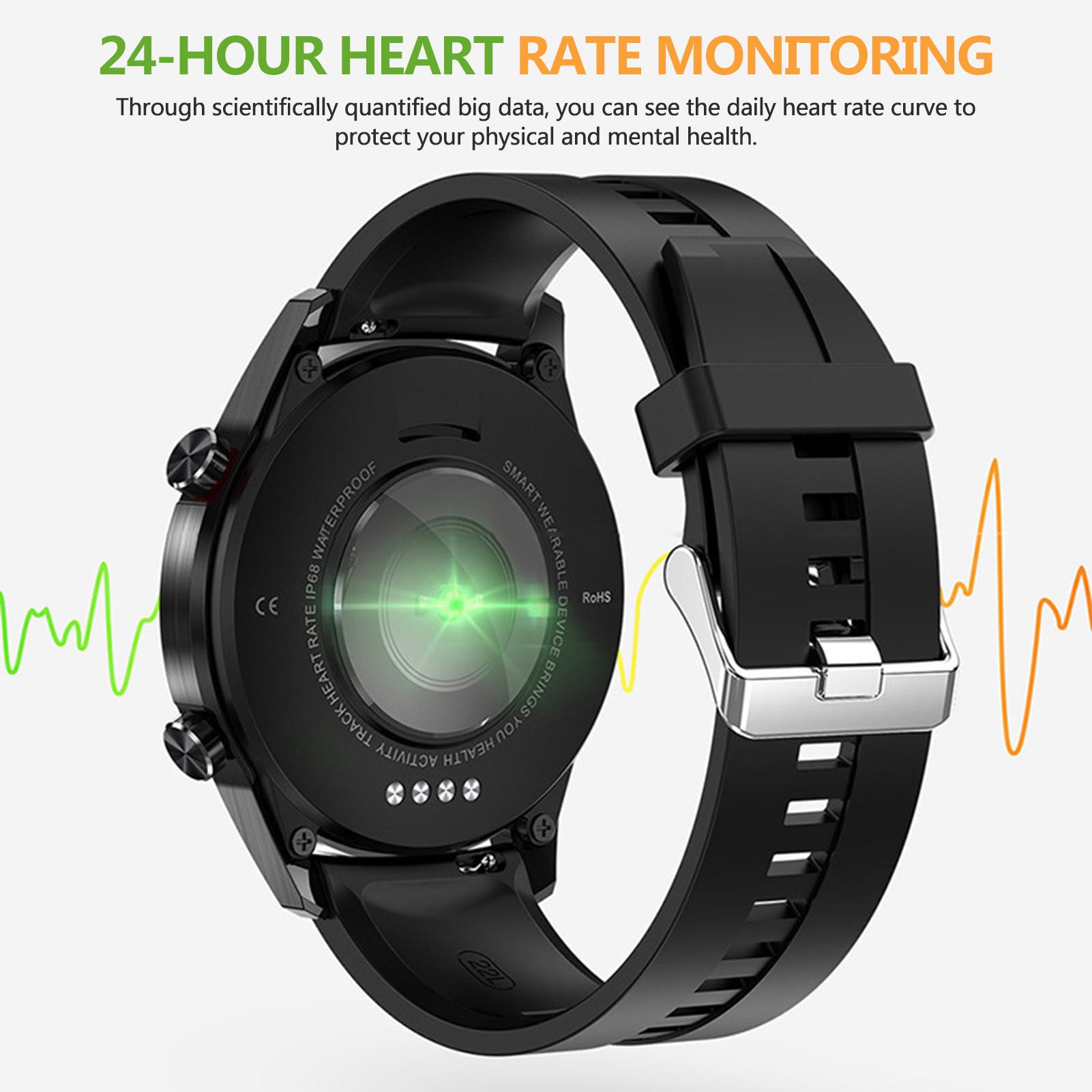Vòng L13 ECG Nhịp tim,Theo dõi huyết áp-Oxy máu,Cuộc gọi, không thấm nước