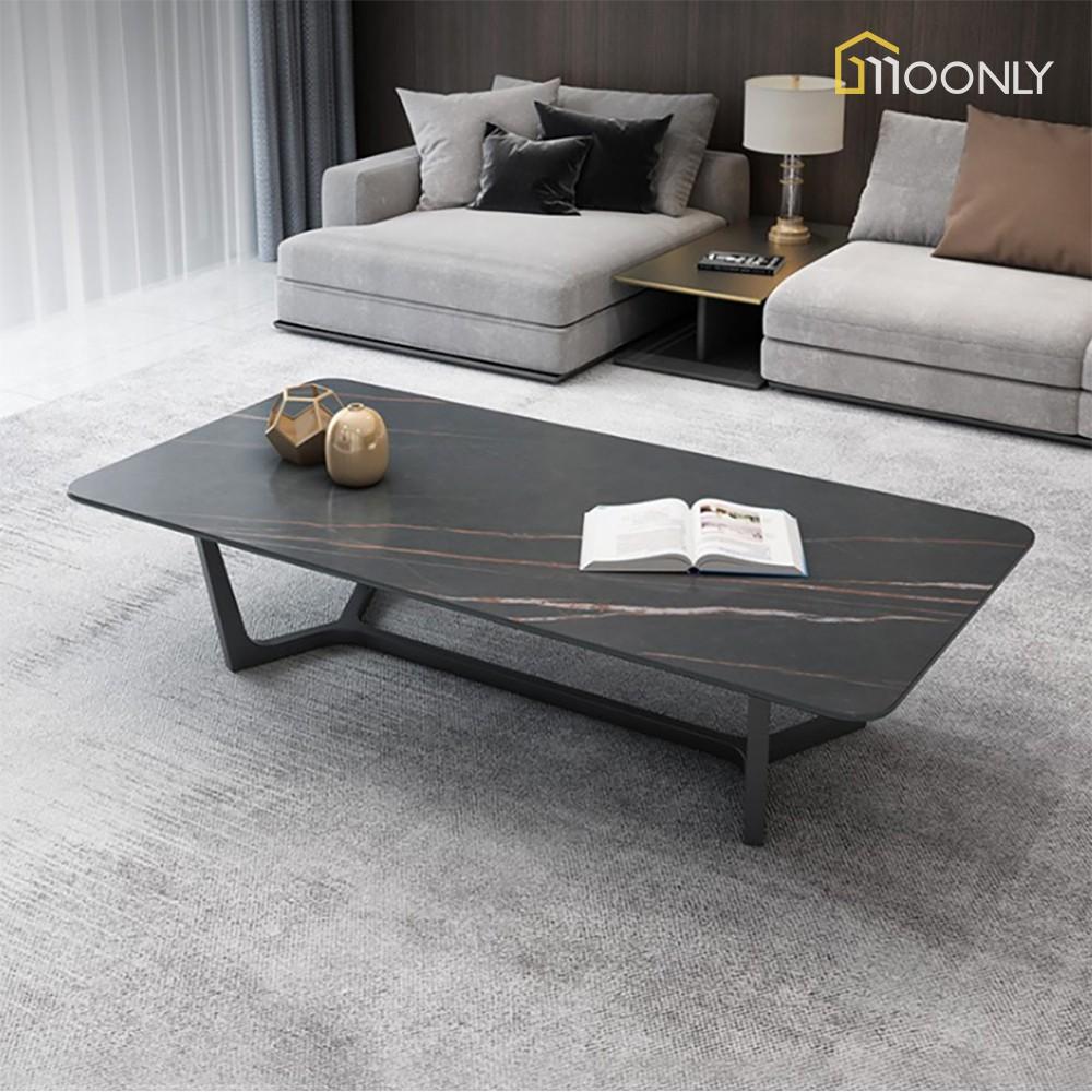 Nội Thất Bàn Sofa Ngồi Bệt Phòng Khách Chất Liệu Ceramic,Chân Sắt Tĩnh Điện KT 120x60x45cm