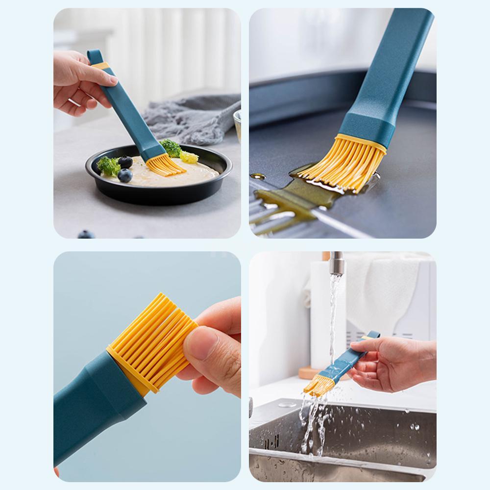 Cọ Quét Dầu Bằng Silicone Tay Cầm Dài Cách Nhiệt Tiện Dụng Cho Nướng Bánh / Bbq