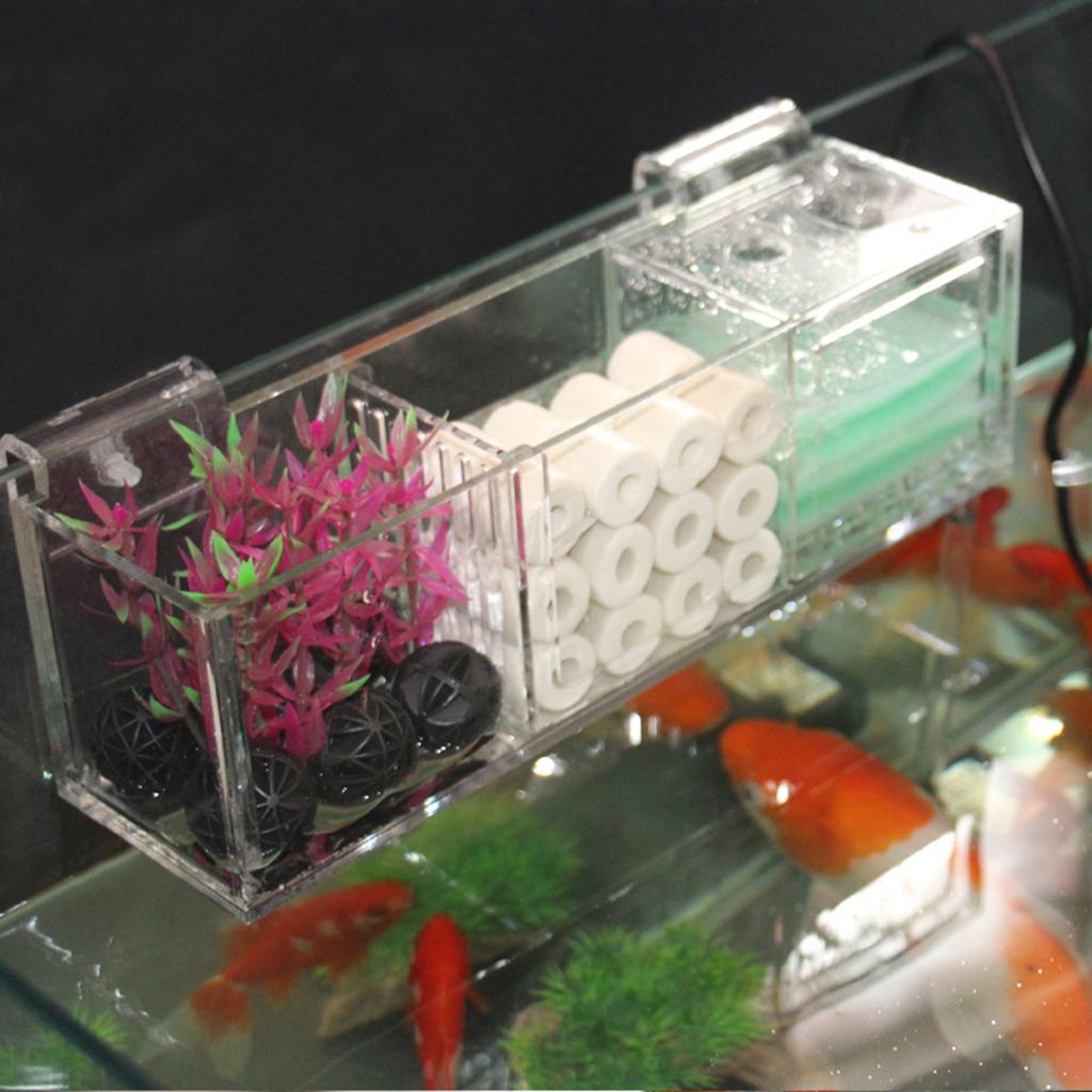 Acrylic Aquarium Filter Fish Tank Upper