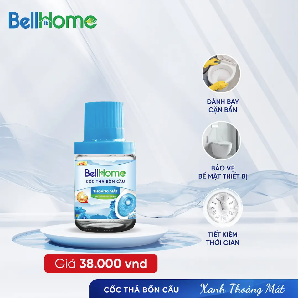 Cốc Thả Bồn Cầu Bell Home Ma Thuật Khử Mùi Diệt Khuẩn Cao Cấp