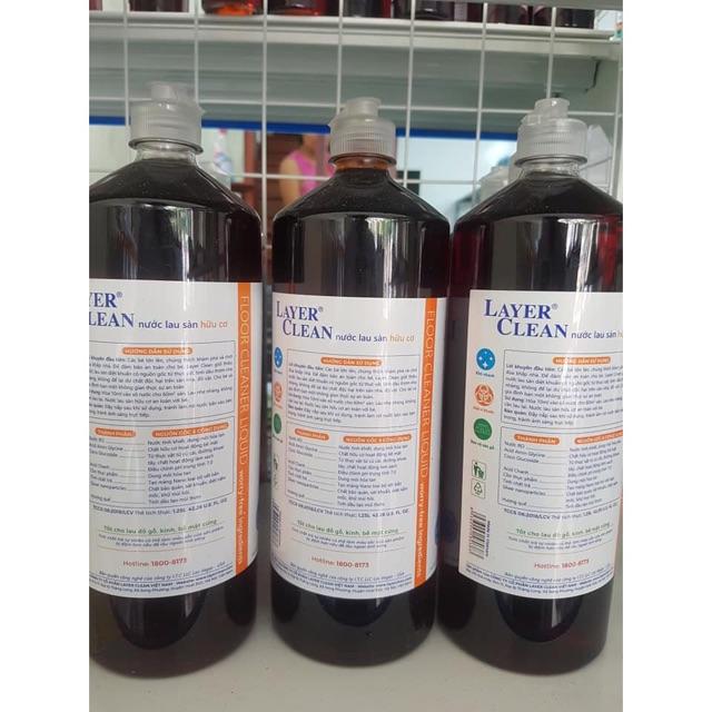 Nước lau sàn hữu cơ Layer Clean chai 1,25 lít, hương quế