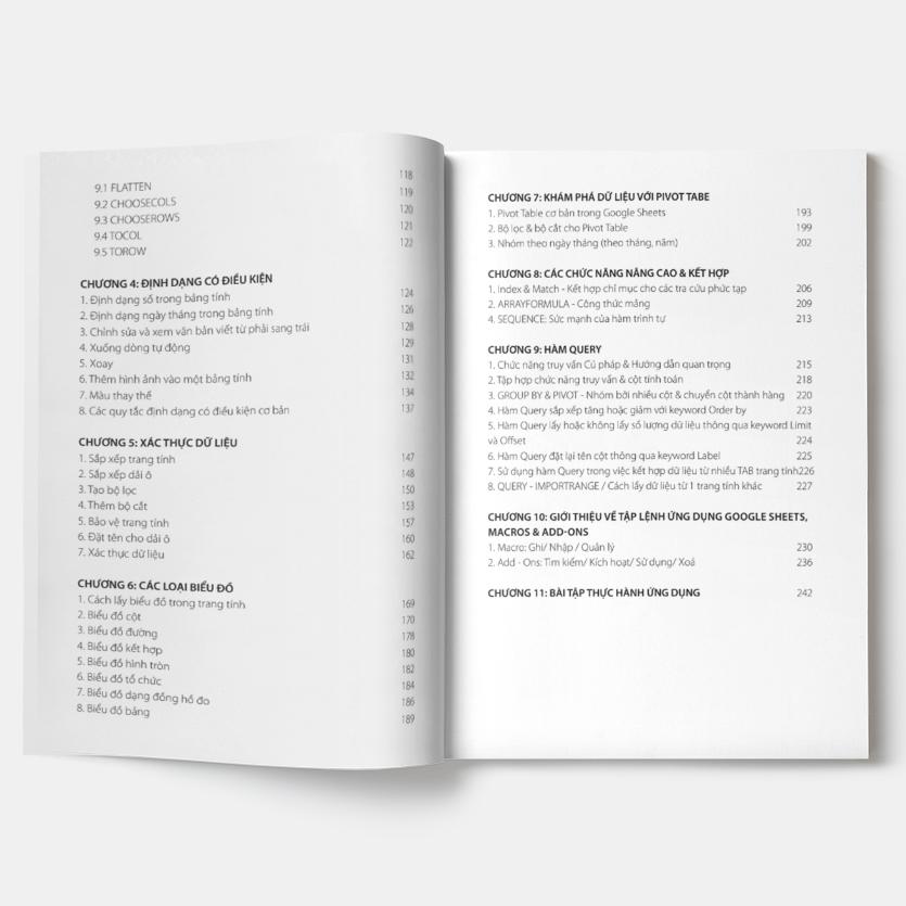 Combo 3 Sách Word - Excel - Google Sheet Tin học văn phòng Unica, Hướng dẫn thực hành từ cơ bản đến nâng cao, in màu chi tiết, TẶNG video bài giảng