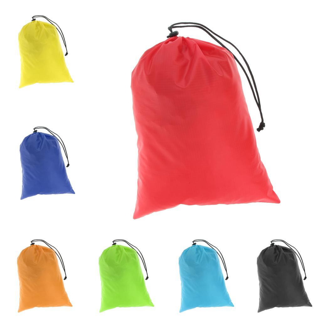 Premium Waterproof Drawstring Storage Stuff Bag Fit for Clothes Shoes, Red