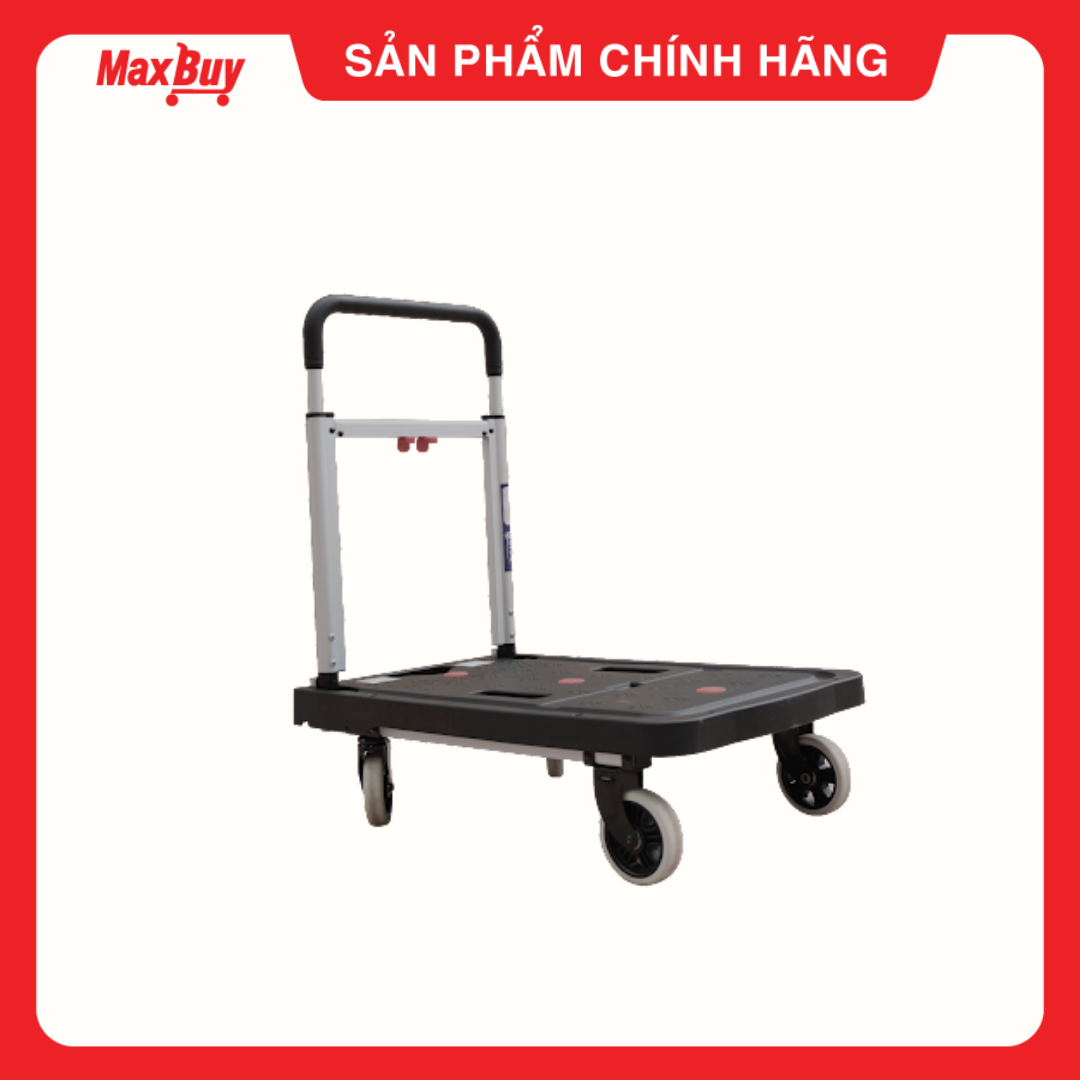 Xe đẩy hàng, xe kéo hàng Nikawa FWS-100F, 4 bánh, tải trọng 100kg, sàn nhựa.