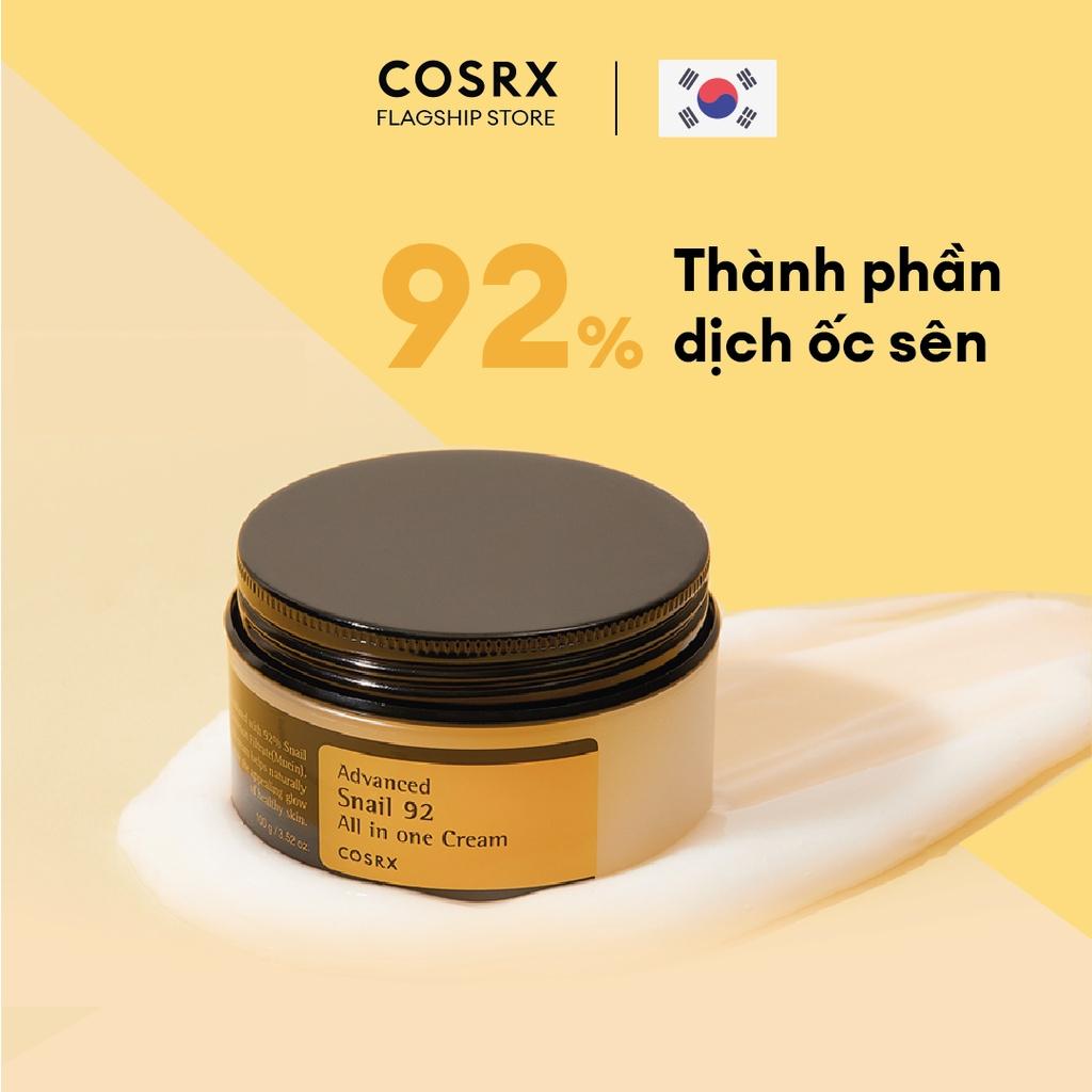 Kem Dưỡng Ẩm Tái Tạo và Phục Hồi Da COSRX Advanced Snail 92 All in one Cream 100g