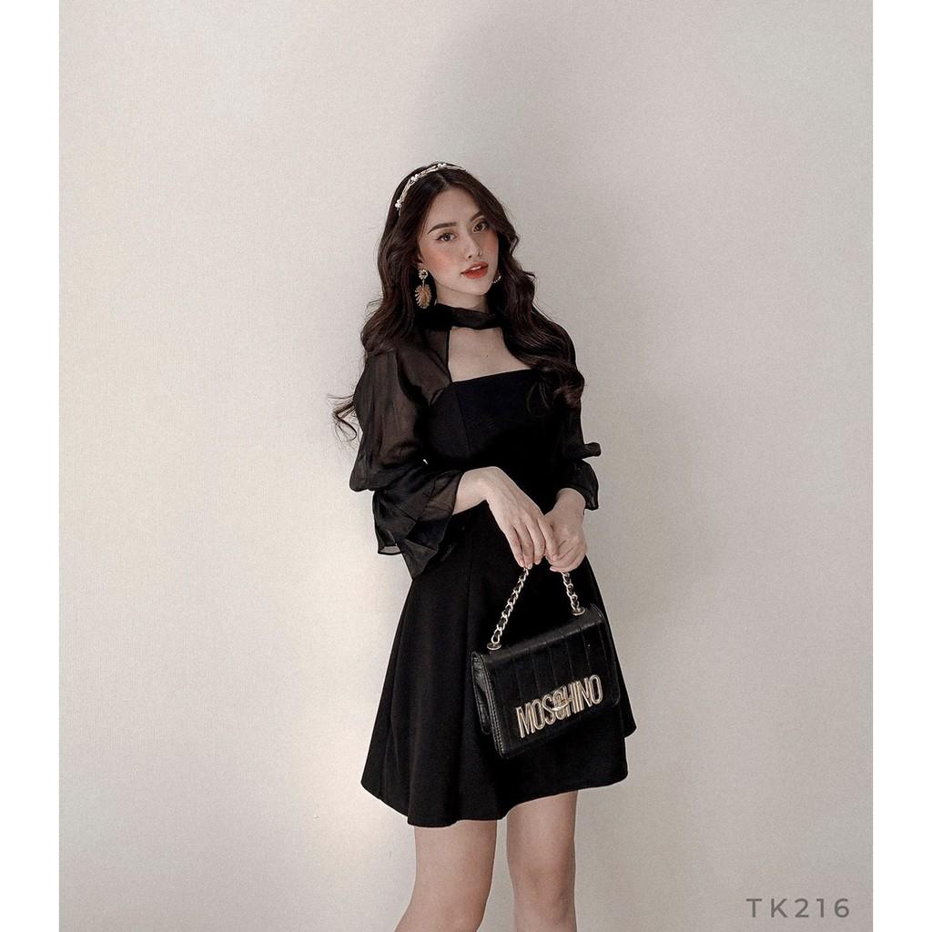 Đầm xoè phối voan Cực xinh