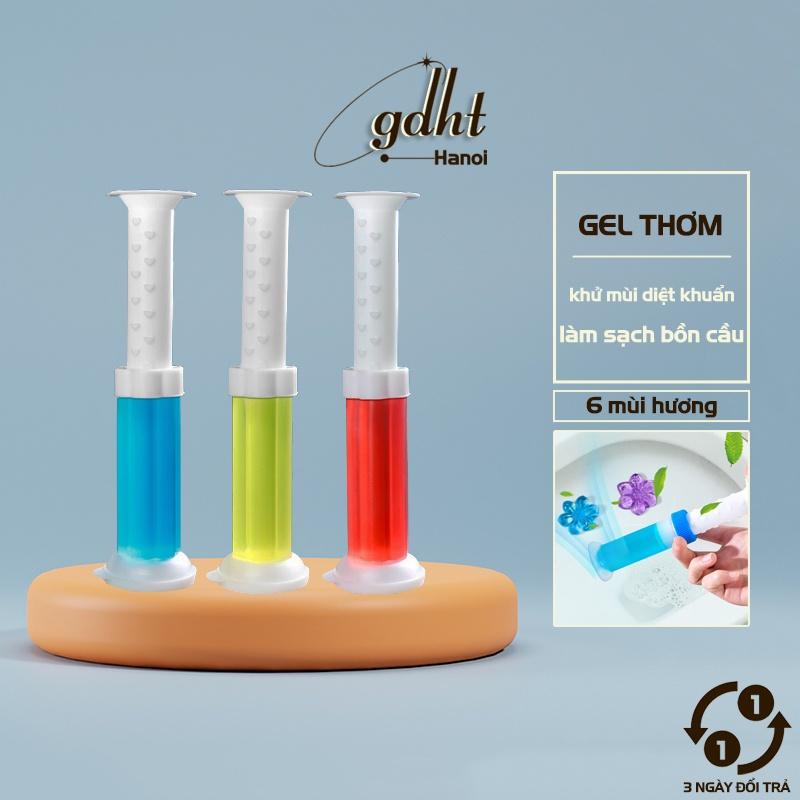 Gel thơm khử mùi diệt khuẩn bồn cầu toilet hình bông hoa 6 mùi hương (GH06