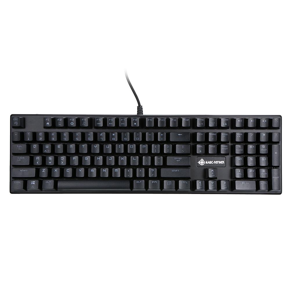Bàn phím cơ MAGIC-REFINER 108 Phím N-key rollover Cáp USB Blue Switch Backlight