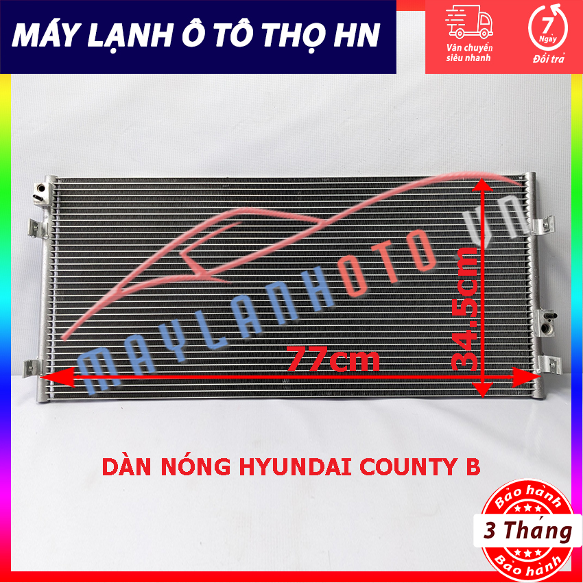 Dàn nóng Hyundai County B hàng xịn Hàn Quốc