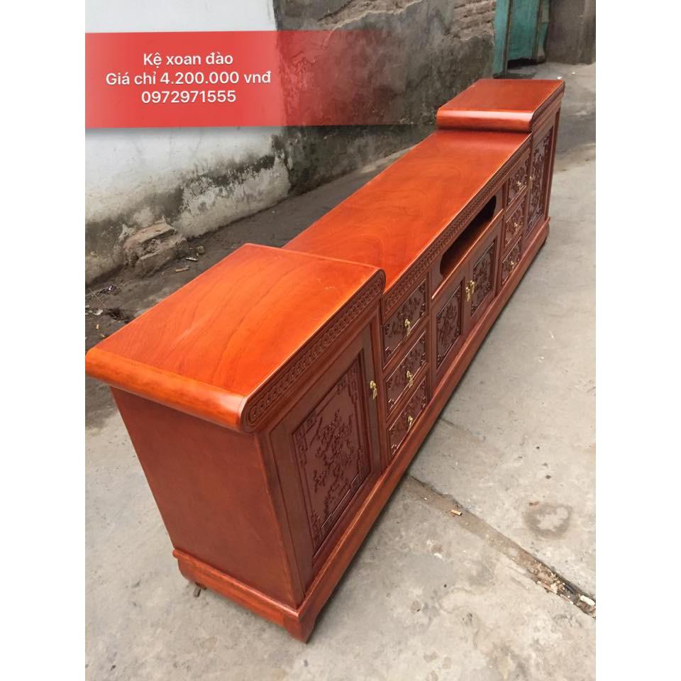 Kệ Tivi Gỗ Xoan Đào