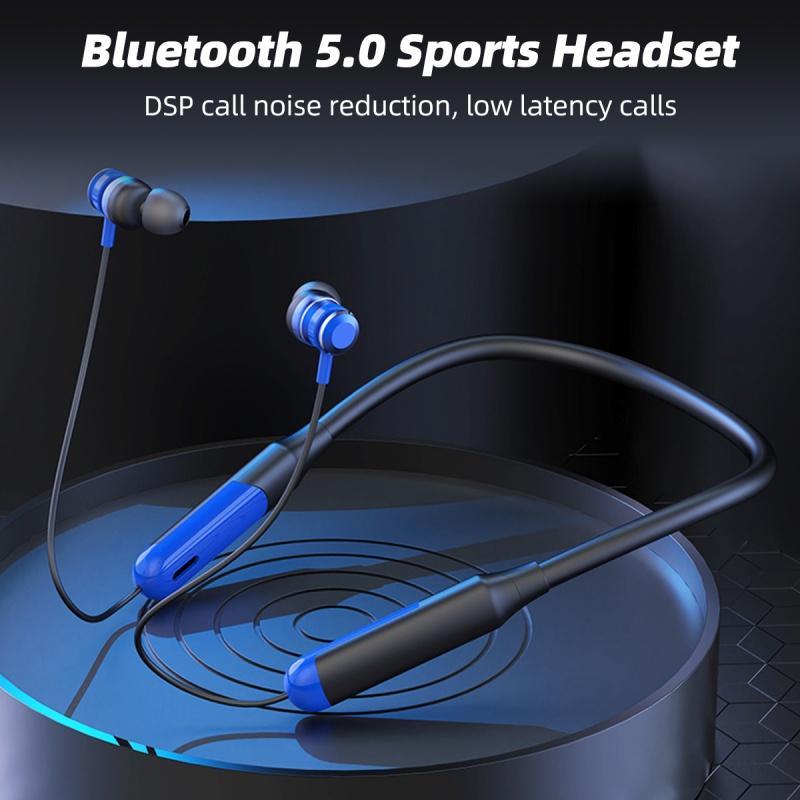 Tai nghe không dây Hdoorlink Bluetooth 5.0 kiểu nhét tai đeo cổ sạc được cho chơi thể thao