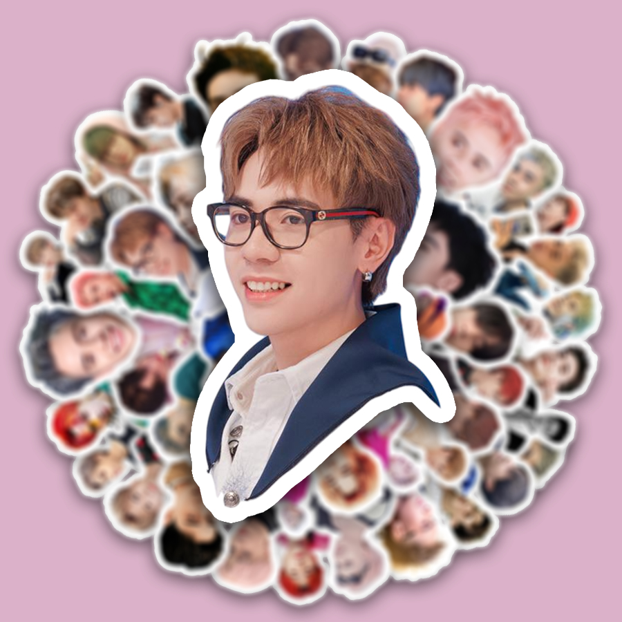 Sticker Quang Hùng MasterD s985 hài hước Cắt Sẵn Hình Dán Trang Trí Mũ Bảo Hiểm Laptop Điện Thoại Ván Trượt Sổ tay Notebook