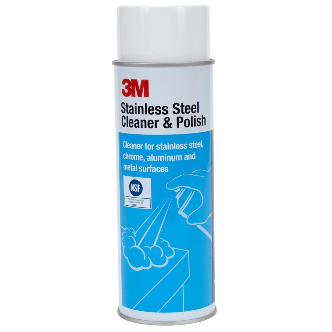 Chai tẩy sạch và đánh bóng inox 3M 3M-SSCP 600ml - tẩy sạch vết rỉ sét ở các vật liệu inox như xoong nồi, bếp gas, vòi rửa, kính, gạch,...