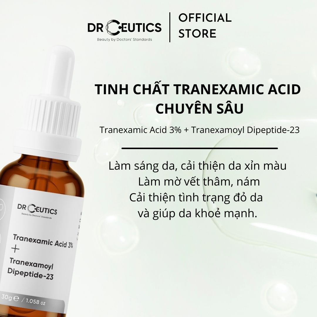 Tinh Chất Làm Mờ Nám Sáng Da Giảm Đỏ DrCeutics Tranexamic 3%