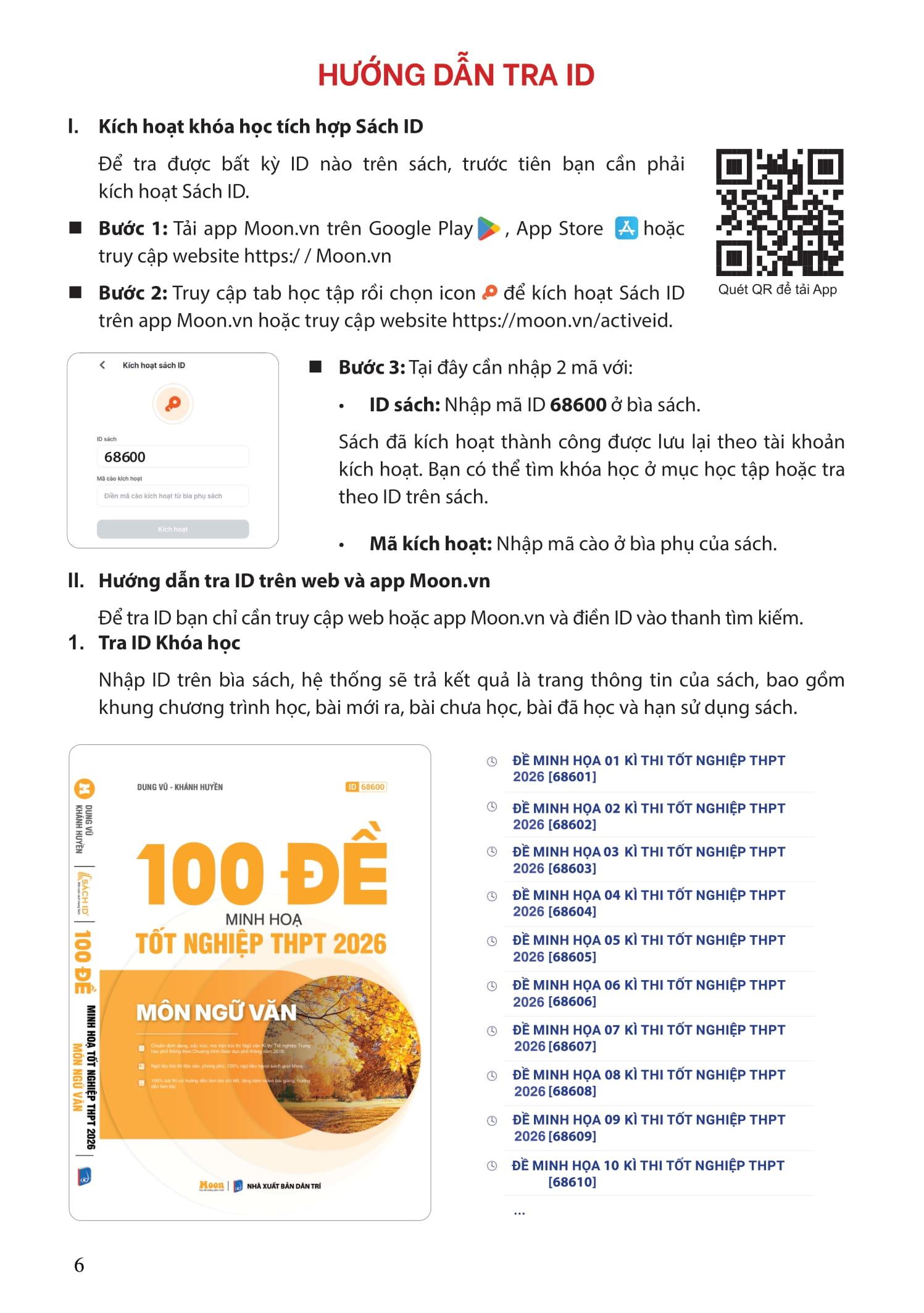 Sách - 100 Đề Minh Họa Tốt Nghiệp THPT 2026 - Môn Ngữ Văn