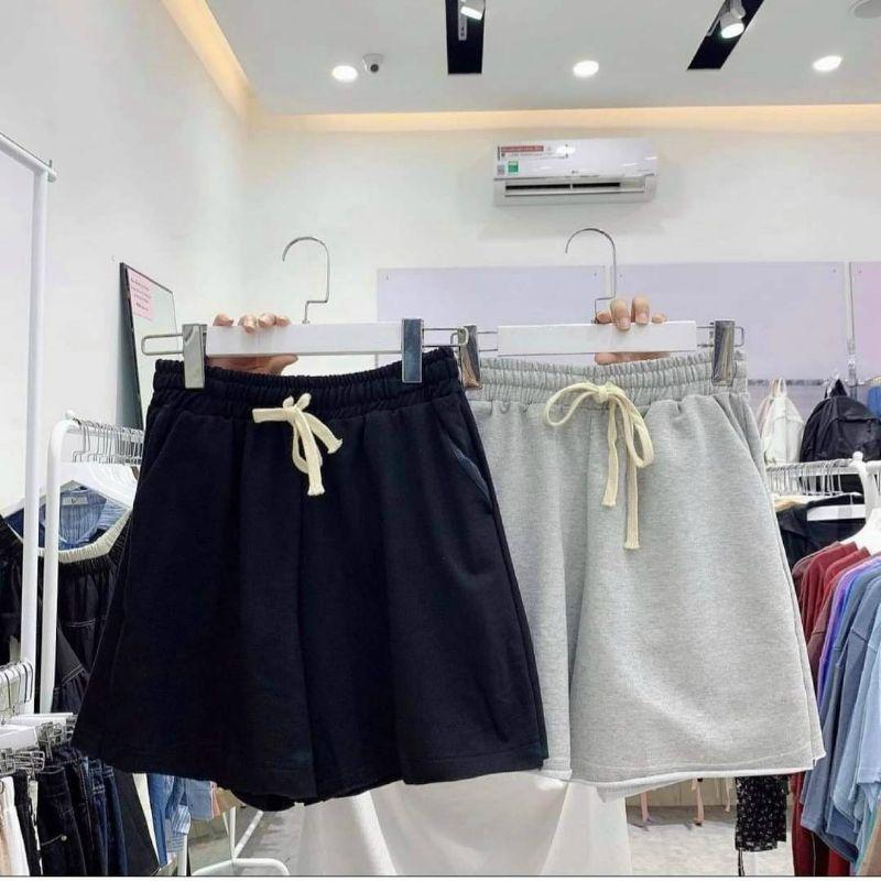 Quần Thun Short In Mặc Cười Nam Nữ Cặp Đôi HOT RẺ ĐẸP Quần Unisex Trơn Kiểu Đùi Lửng ulzzang - Couple Siêu Xinh