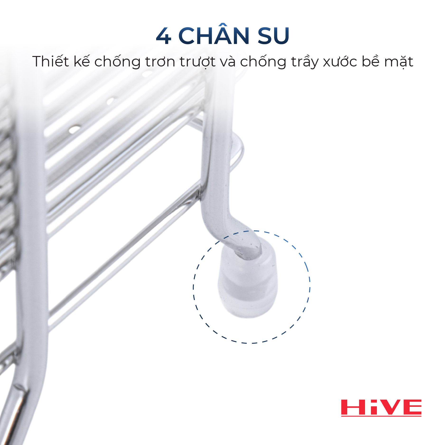 Hộp (ống) đựng đũa muỗng 3 Ngăn inox 304 HiVE