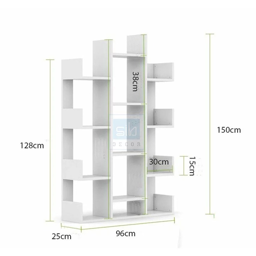 Kệ Sách Hình Cây Độc Đáo Nhiều Ngăn Thương Hiệu SIB Decor KS266