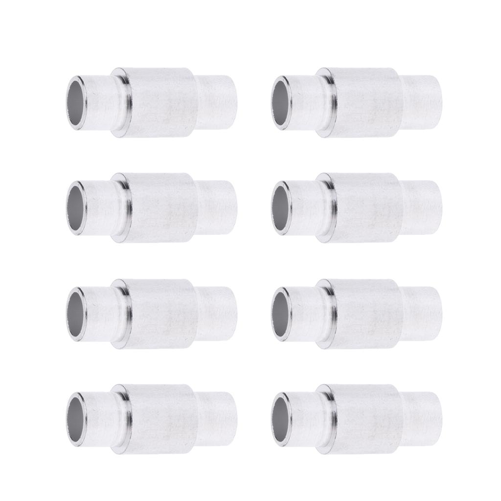 8 Pieces Aluminum Long Sleeve Inline Roller Skate Wheels Replacement Spacers