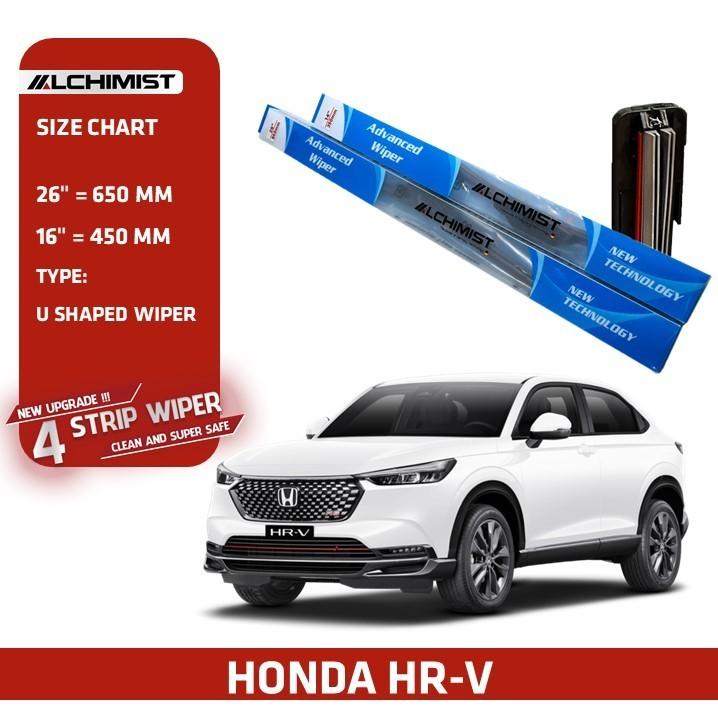 Gạt Mưa Xe Ô tô Honda Loại Silicon 4 Lưỡi Cao Cấp, Thiết Kế Thông Minh, Gạt Êm Và Sạch Hơn