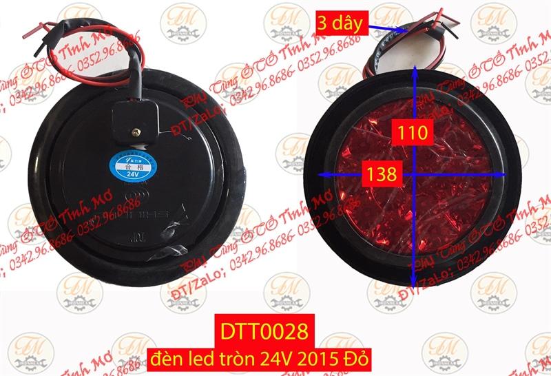 Đèn led tròn 24V 2015 Đỏ
