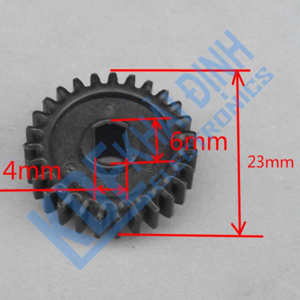 5 cái bành răng nhựa 0.8 trục vát 2 bên 27 răng DÀY 6MM kde3494