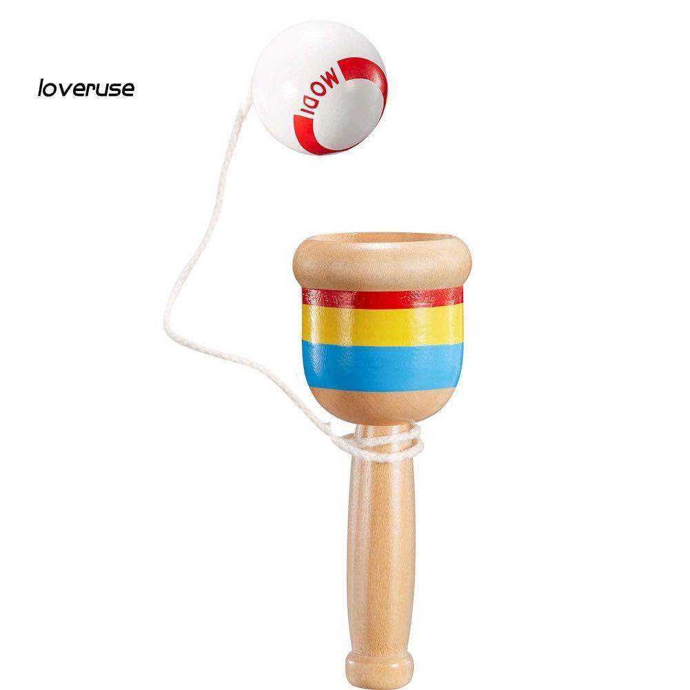 Đồ chơi Kendama tung bóng bằng gỗ giúp con tránh xa IPAD| Đồ chơi an toàn