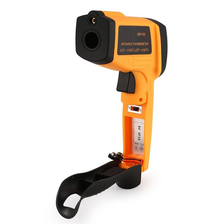 Thiết bị đo nhiệt độ bề mặt cảm ứng bức xạ hồng ngoại không tiếp xúc nhanh nhạy, độ chính xác cao GM1150 - Tặng đèn pin mini bóp tay giao màu ngẫu nhiên