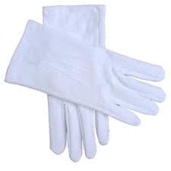 Combo 20 Đôi Găng Tay Vải Cotton màu trắng được sử dụng để bao tay bảo vệ, duyệt binh, công nghiệp