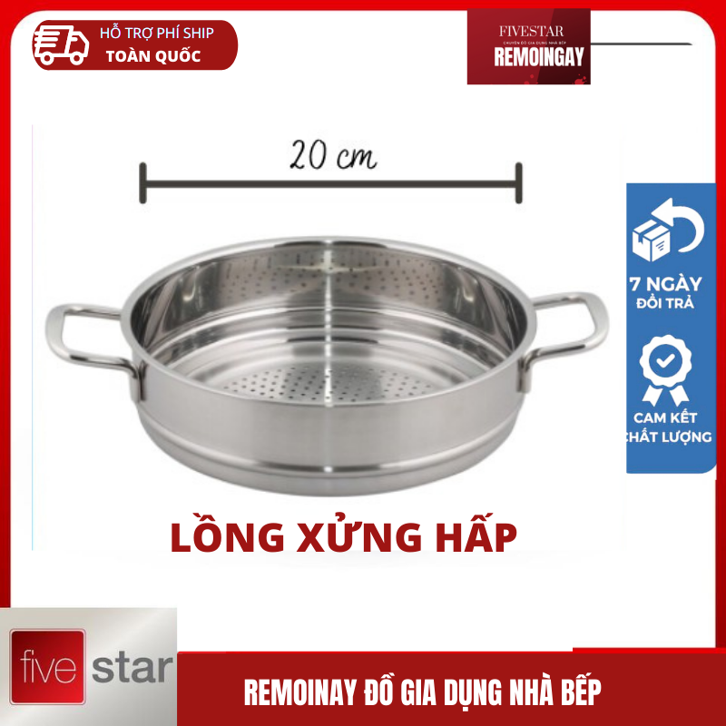 Xửng hấp innox 20 cm dùng hấp cá hấp xôi