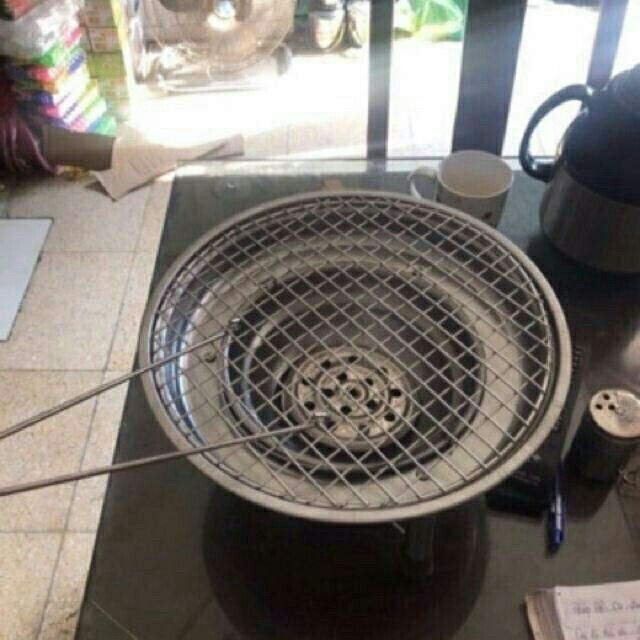 Bếp nướng than hoa Inox tặng 1vỉ nướng