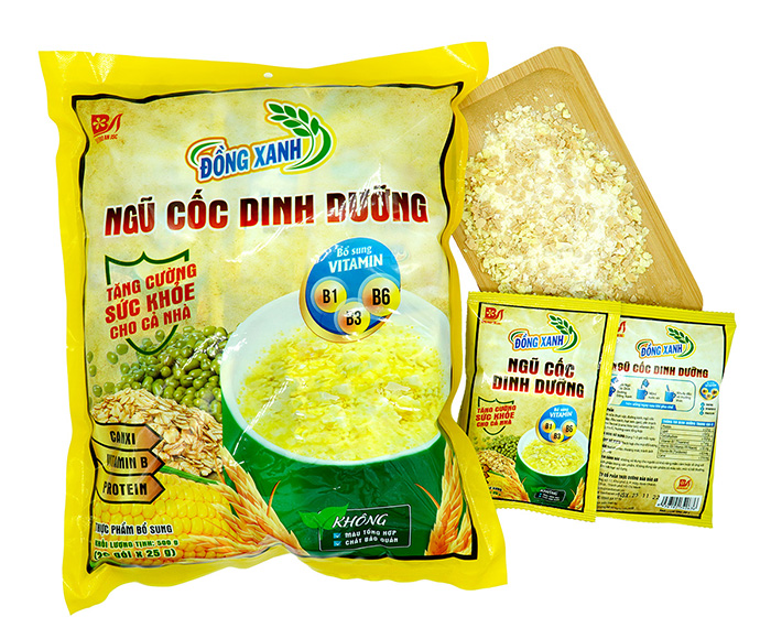 Bột Ngũ Cốc Dinh Dưỡng Đồng Xanh, Túi 20 gói x 25g