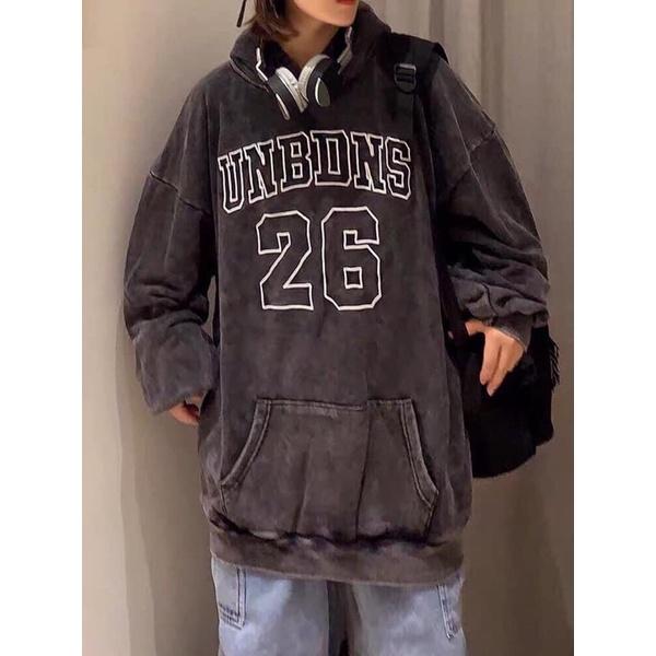 Áo hoodie unisex dưới 70kg loang màu unisex nỉ bông cotton - Unbdns 26 GTM Store