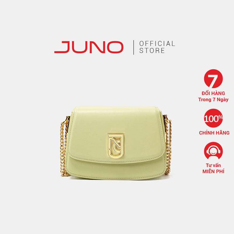 Túi Xách Nữ Thời Trang JUNO Cỡ Nhỏ Đáy Cong Khóa Xoay Monogram TXN622