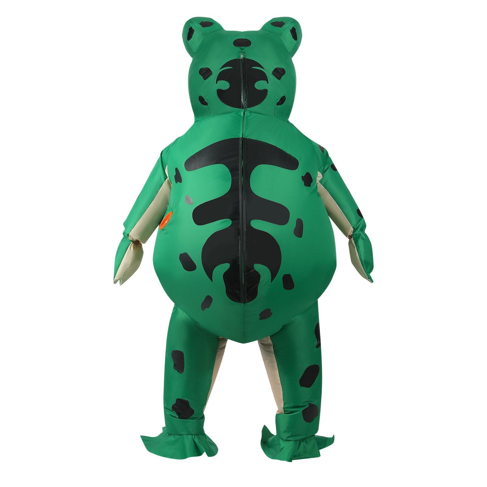 Inflatable Costume Frog, Cute Frog Clothing Party Dress up Carnival Cartoon Full Body Suit Halloween Party Cosplay for Kids Adult Men Women Unisex