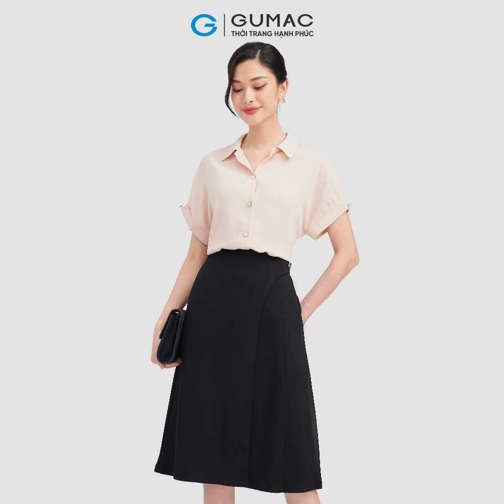 Chân vày nữ GUMAC VC08124 form A xòe nhẹ xếp ly phong cách