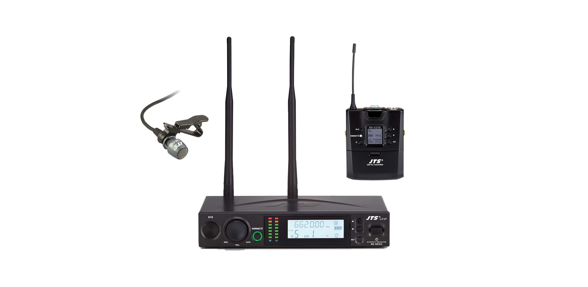 RU-901G3/RU-G3TB+CM-501 Bộ micro gài áo JTS - HÀNG CHÍNH HÃNG