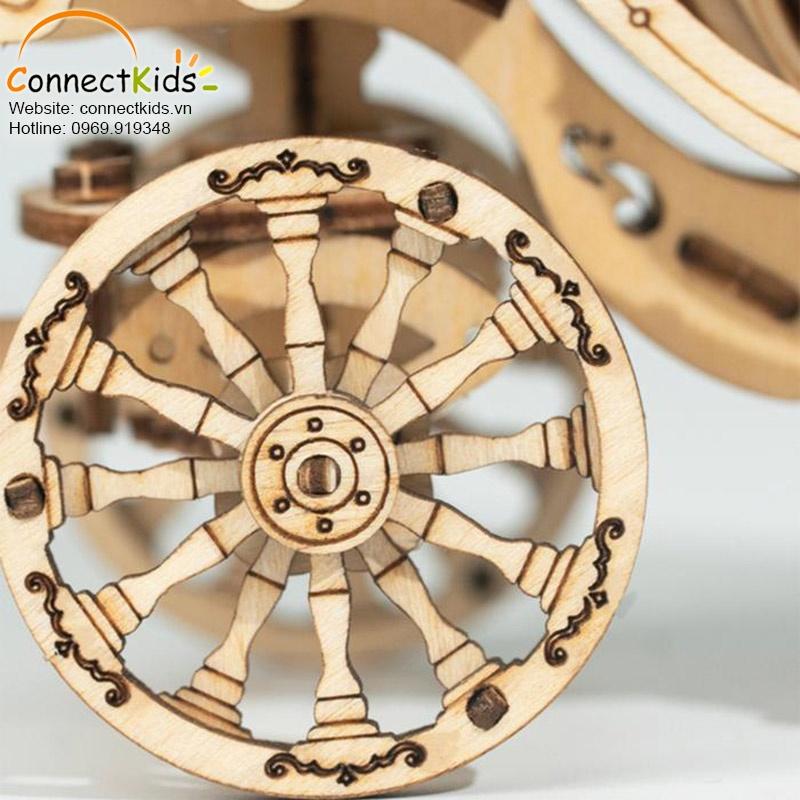Đồ Chơi Lắp Ráp Bằng Gỗ 3D Robotime Mô hình Xe Bí Ngô