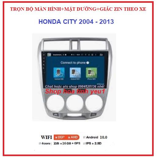 Shop TẶNG PM VIETMAP S1.BỘ Màn hình ô tô DVD Androi cảm ứng 10 inch giá rẻ đa chức năng cho xe HONDA CITY 2004-2013