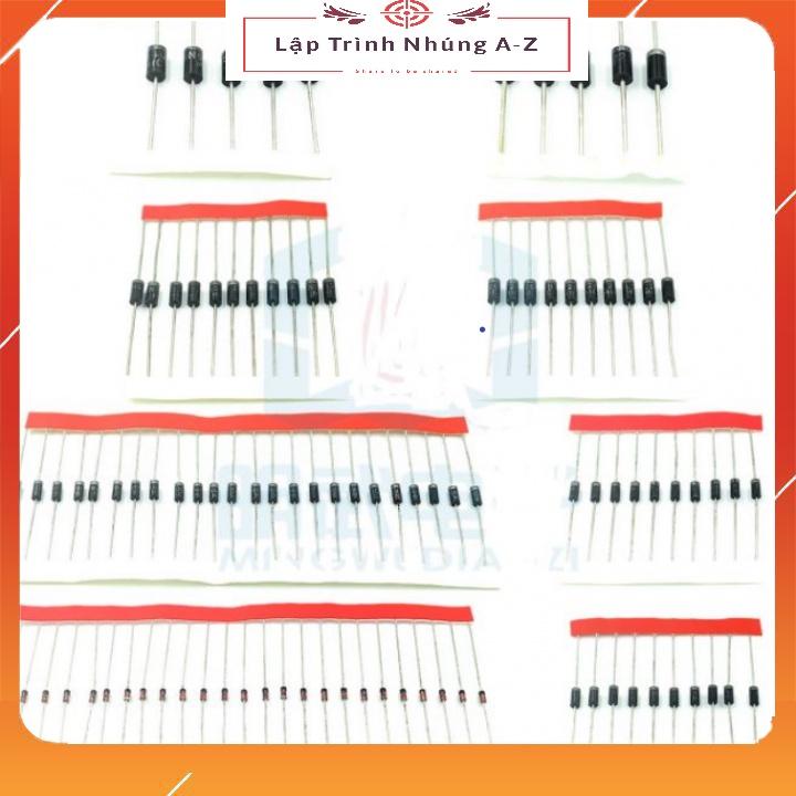 [Lập Trình Nhúng A-Z][G4] Diode 1N4148 1N4007 1N5819 1N5399 FR107 FR207 1N5408 1N5822 Các Loại